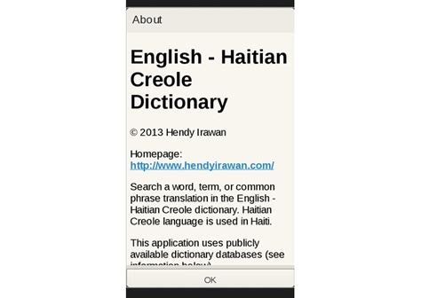 haitian creole dictionary translation